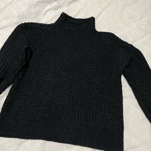 Navy blue turtleneck sweater